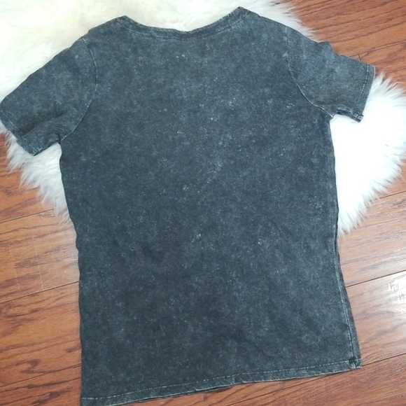 Mighty Fine Lace up Acid wash Tshirt - Picture 3 of 7